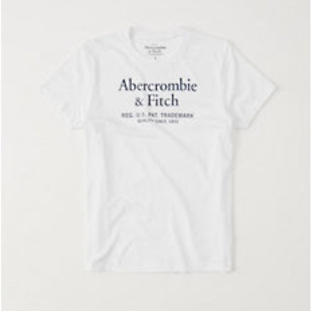 Abercrombie & Fitch White Graphic Tee
